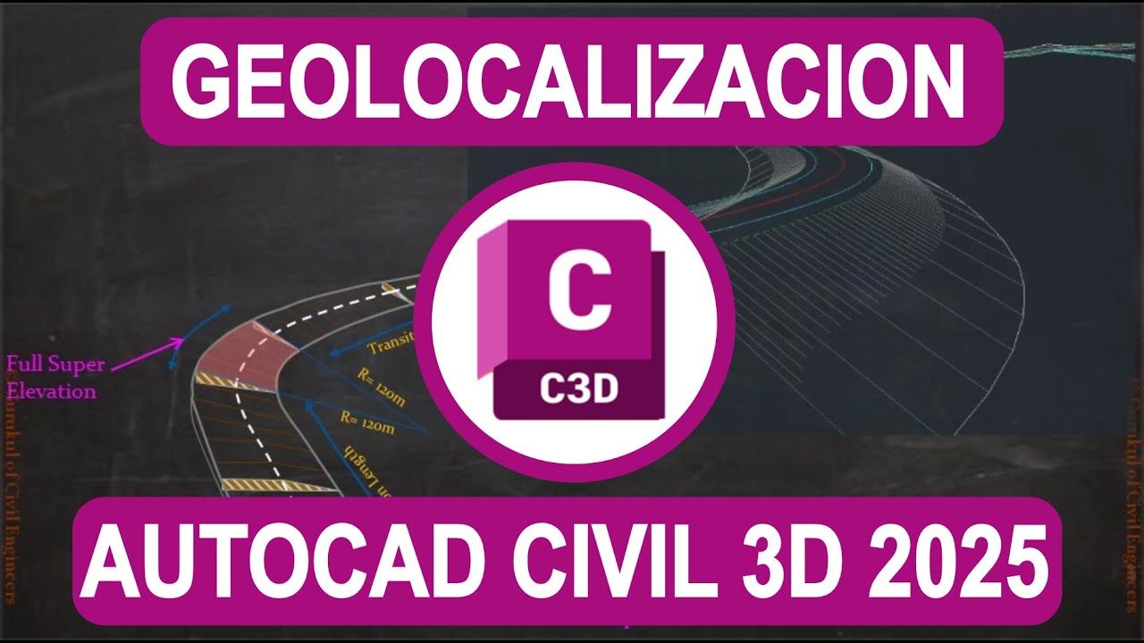 Como Geolocalizar en AutoCAD Civil 3D 2025  (DOS METODOS)