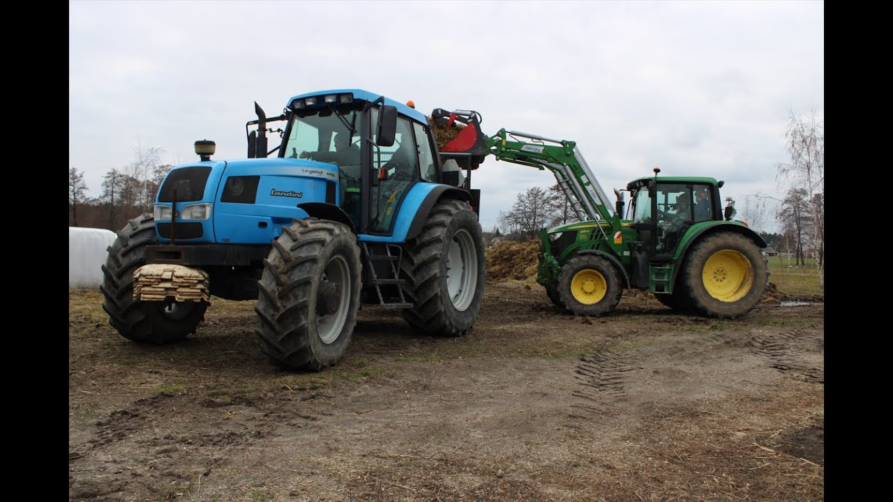 🔥Rozrzucanie obornika 2022 w GR Florczyk&UR Markiewicz🔥 Landini Legend 115 & John 6115M🚜@Agro Lajcik