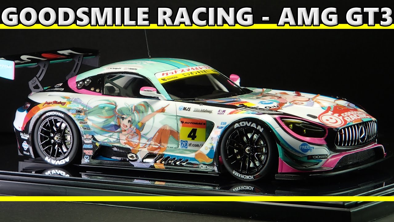 MERCEDES - AMG GT3 / TAMIYA 1/24 / Scale Model / Hatsune Miku / full build / SUPER GT / ASMR