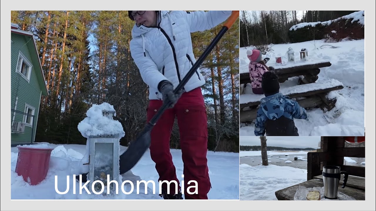 Heidin avarampi luonto 😁🎥 | Tässä juon kahvit/teet, kunhan ensin lapioin pöydän esiin ☕️