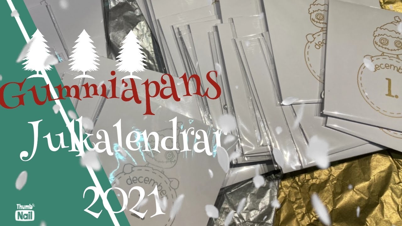 GUMMIAPANs Julkalendrar 2021 UTVÄRDERING
