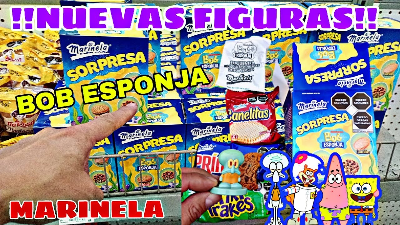 !!Bob Esponja Marinela!! Cajita sorpresa 😮#bobesponja#bobesponjamarinela#figurasbobesponja#viral
