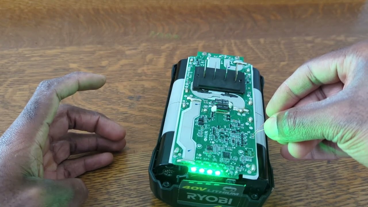 Ремонт аккумулятора Ryobi 40 В &mdash; сброс неисправного аккумулятора