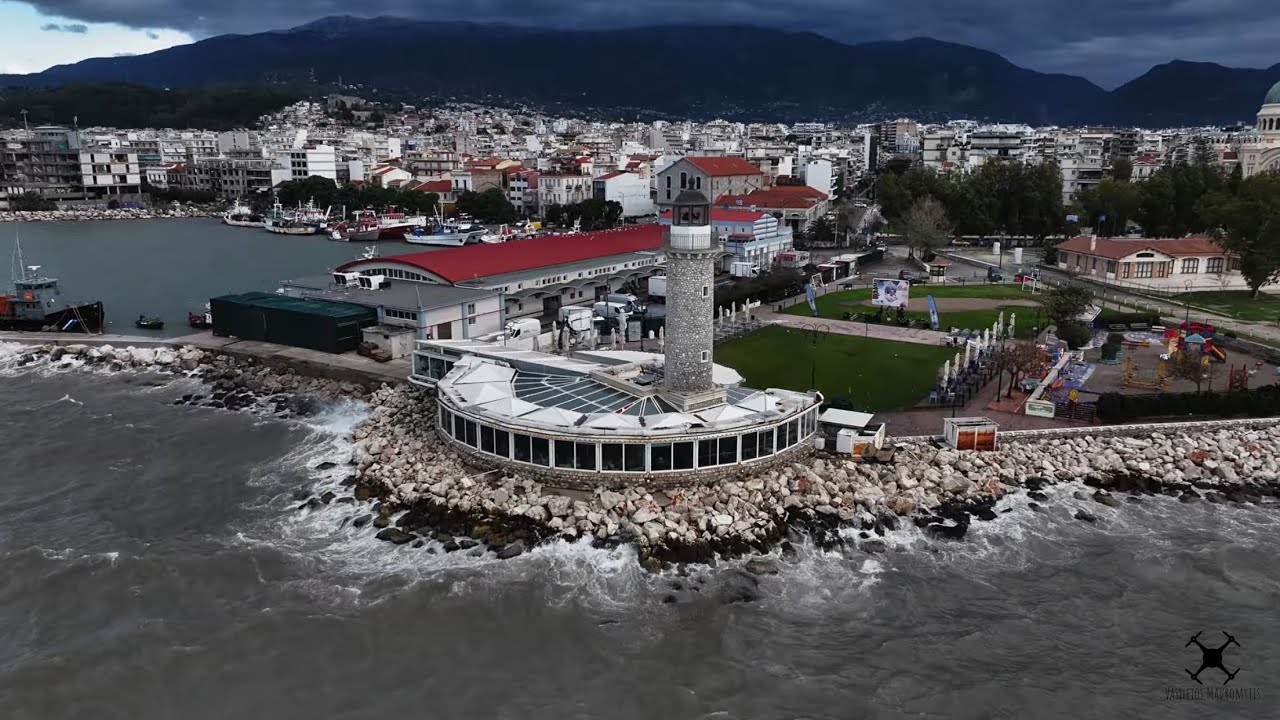 Εικόνες χειμωνιάτικης Πάτρας. Drone 4K video.