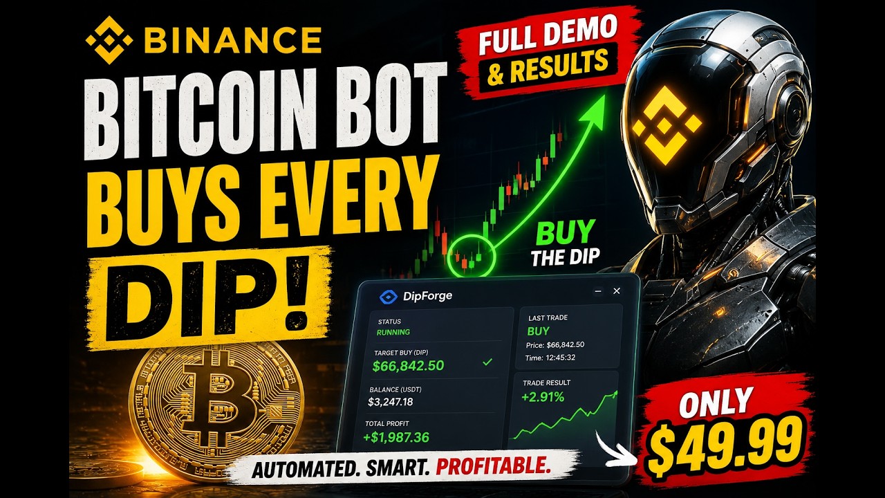 I Built a Bitcoin Bot That Buys Every Dip (Full Demo & Results)