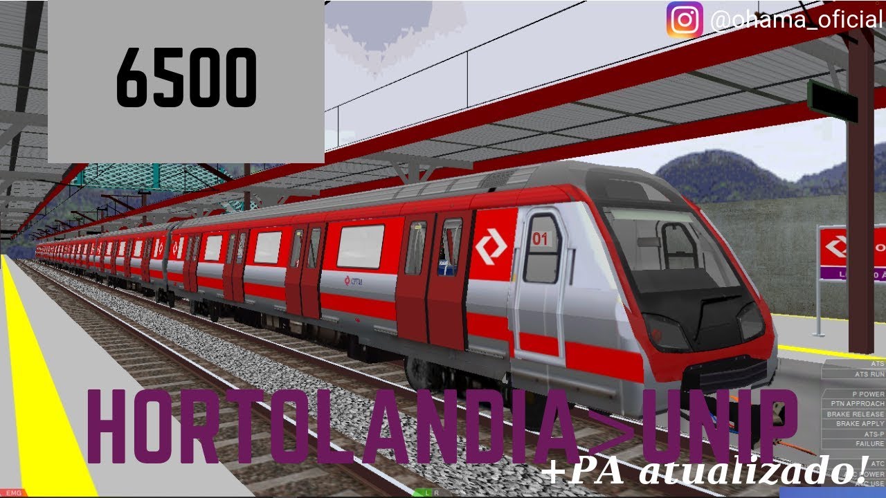 OpenBVE - HORTOLÂNDIA até UNIP CAMPINAS COM O CAF 6500! LINHA 30 ÂMBAR