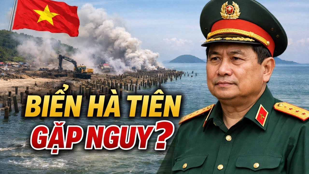 BIỂN HÀ TIÊN ĐANG GẶP NGUY CẢNH ĐÓNG CỌC MỊT KHÓI GÂY TRANH CÃI