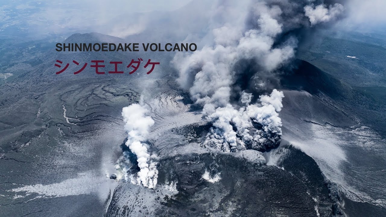 Volcano eruption documentary: Shinmoedake (Japan) 4K Drone footage