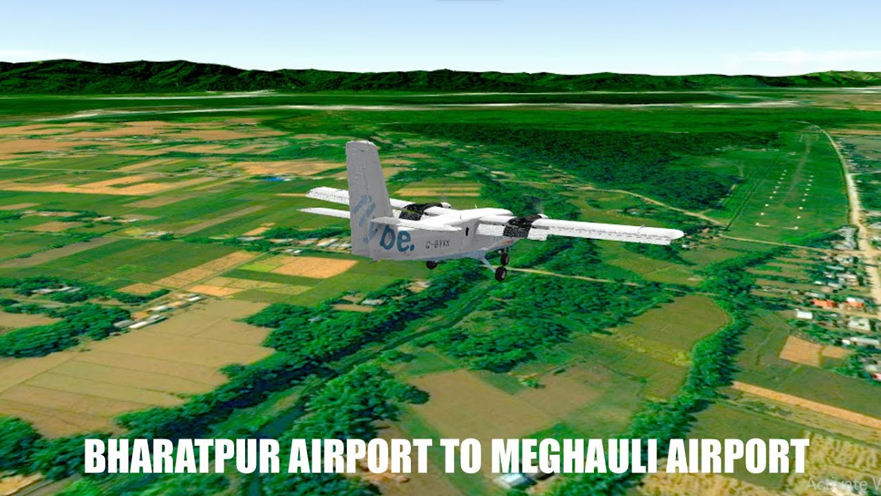 Two nearest airports in Nepal  Bharatpur airport to Meghauli airport Chitwan GeoFS