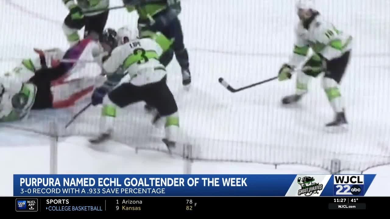 Ghost Pirates Goaltender Honored by ECHL