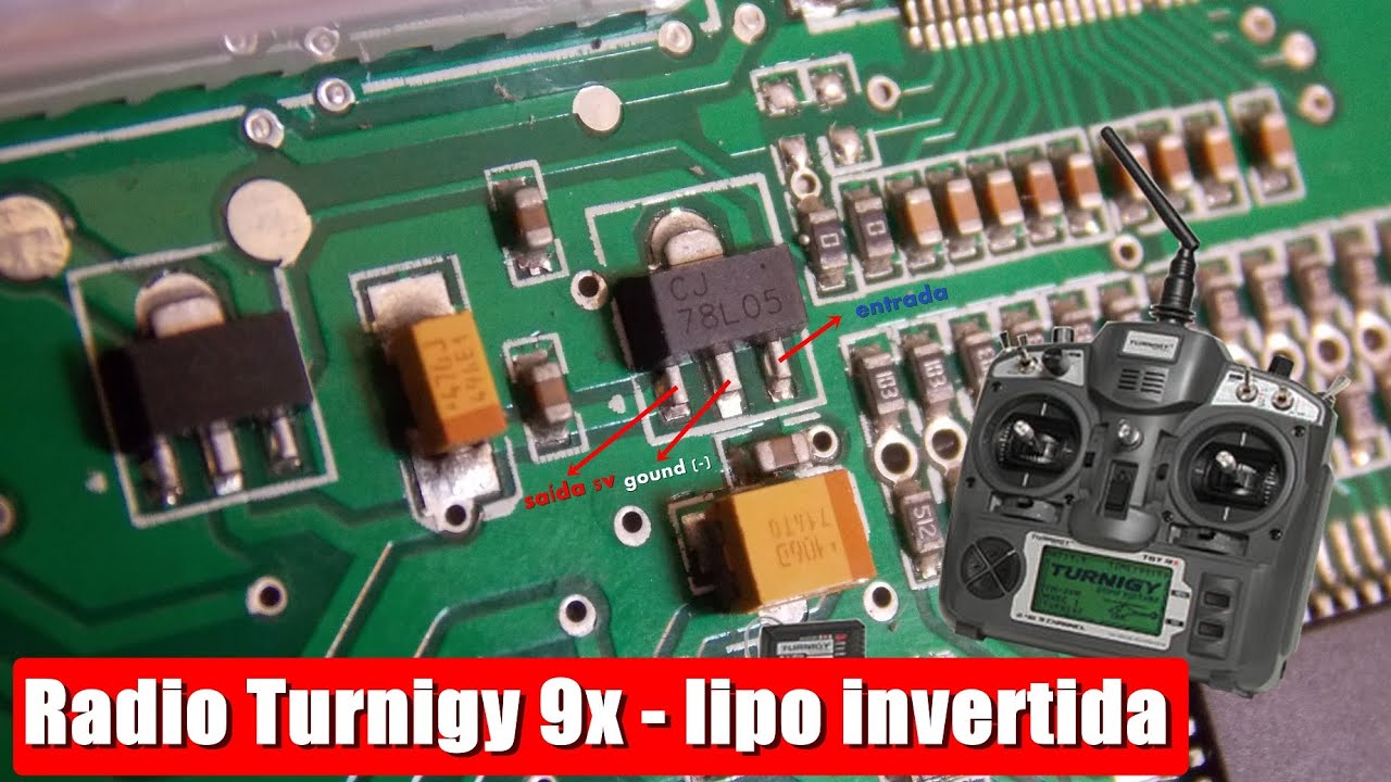 Radio Turnigy 9x queimado - Lipo Invertida