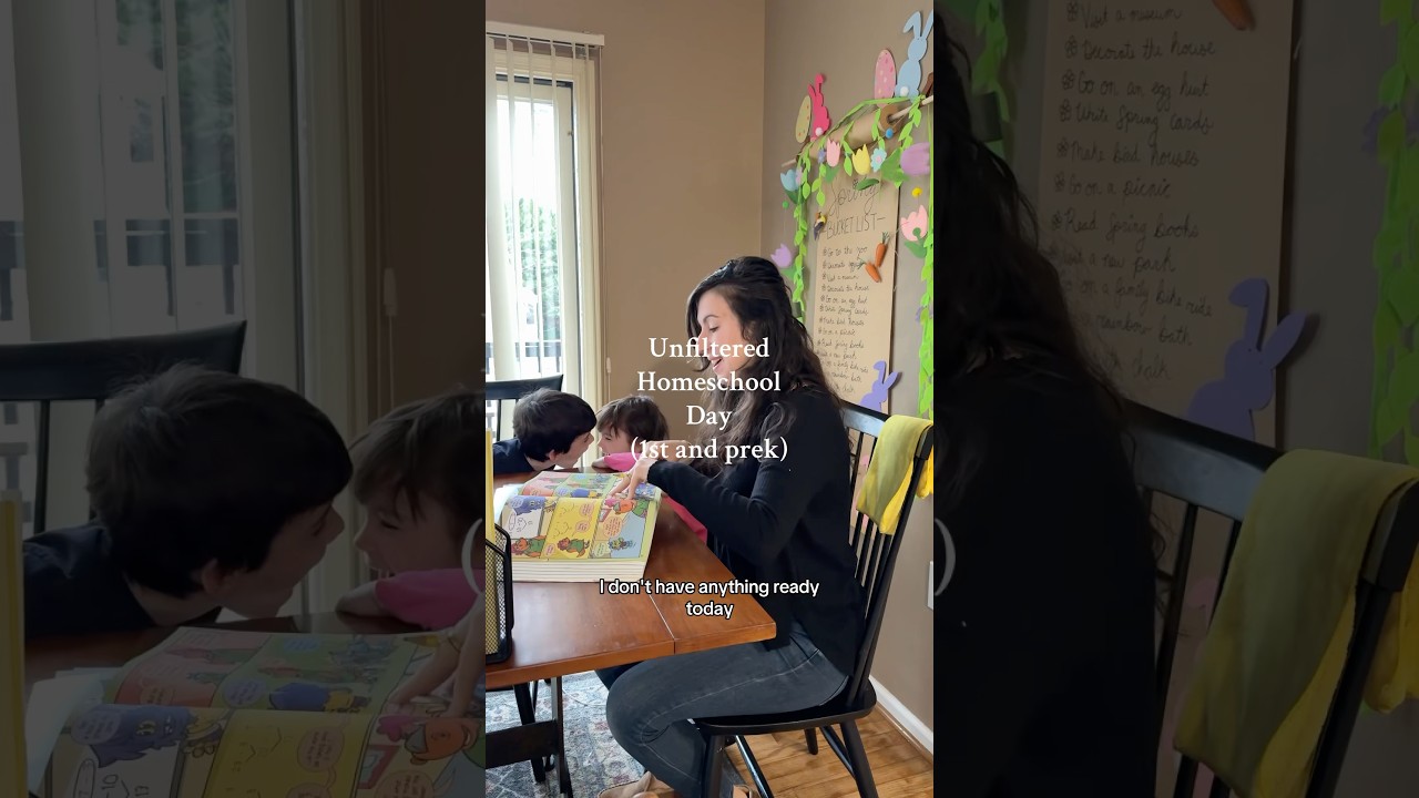 Day in the life of a homeschool mom #teacherlife #secularhomeschool #homeschool