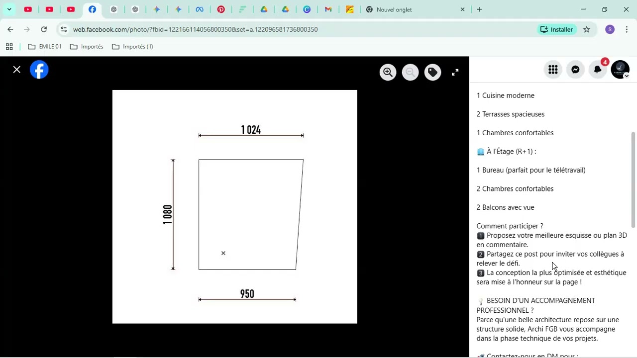 Comment optimiser un duplex (R+1) avec 3 Chambres & Bureau ? | Challenge Archi FGB