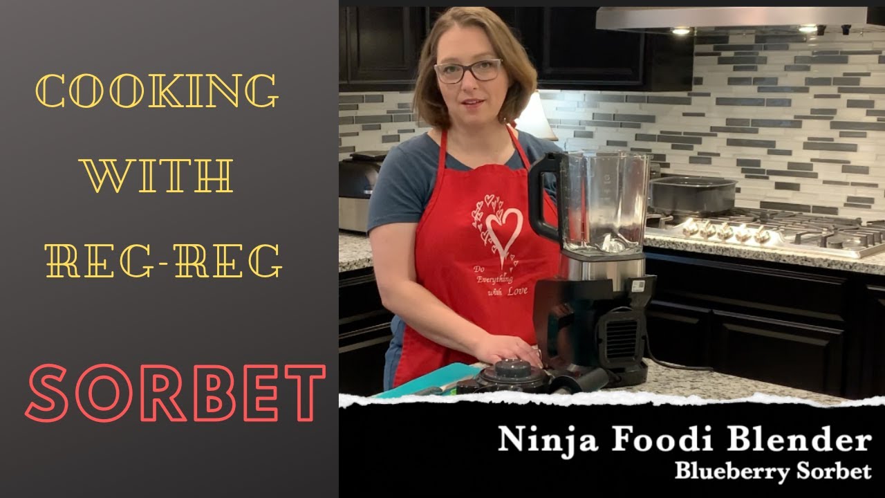 Blueberry Sorbet - Cooking with RegReg - Ninja Foodi Blender