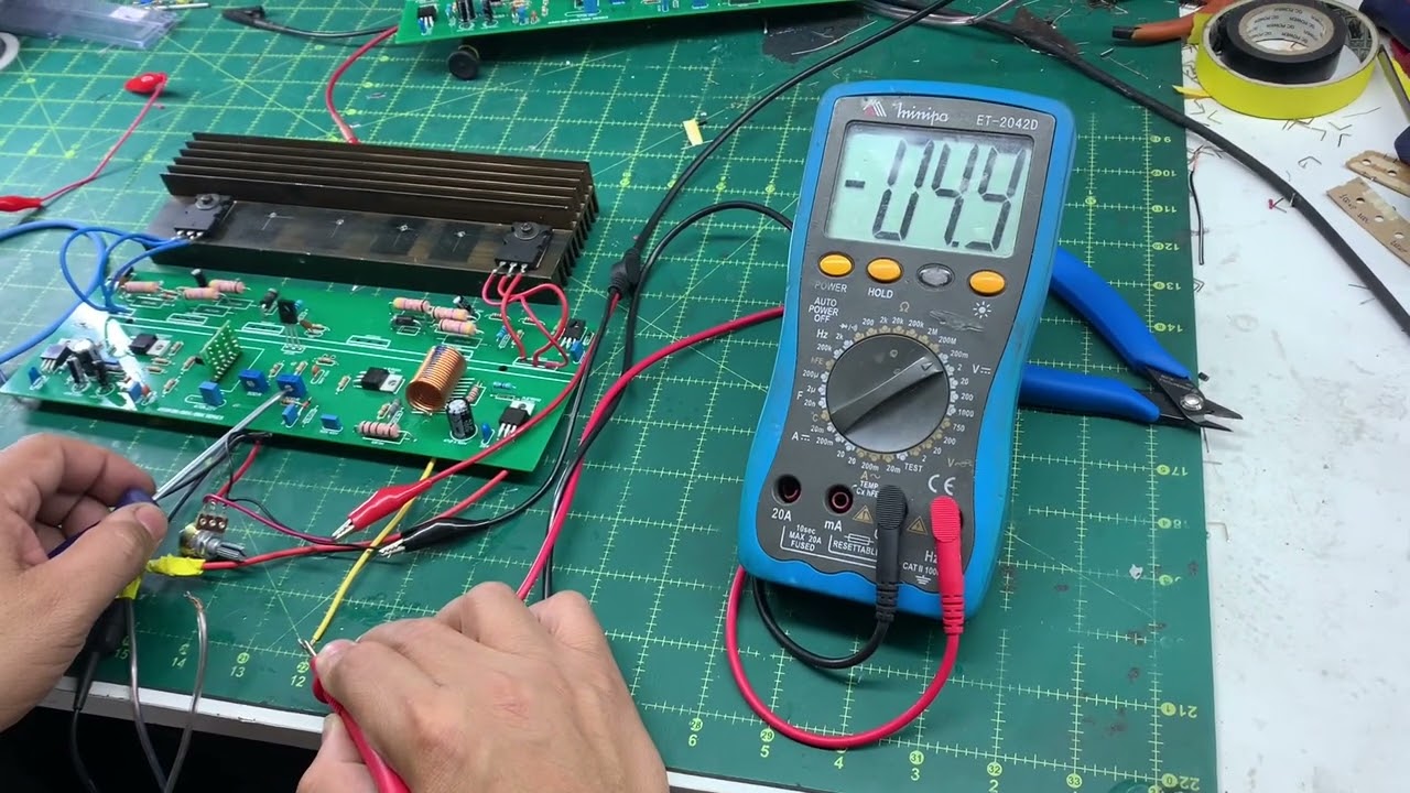 Placa Nova DBK4000 ajuste de bias e zero volts