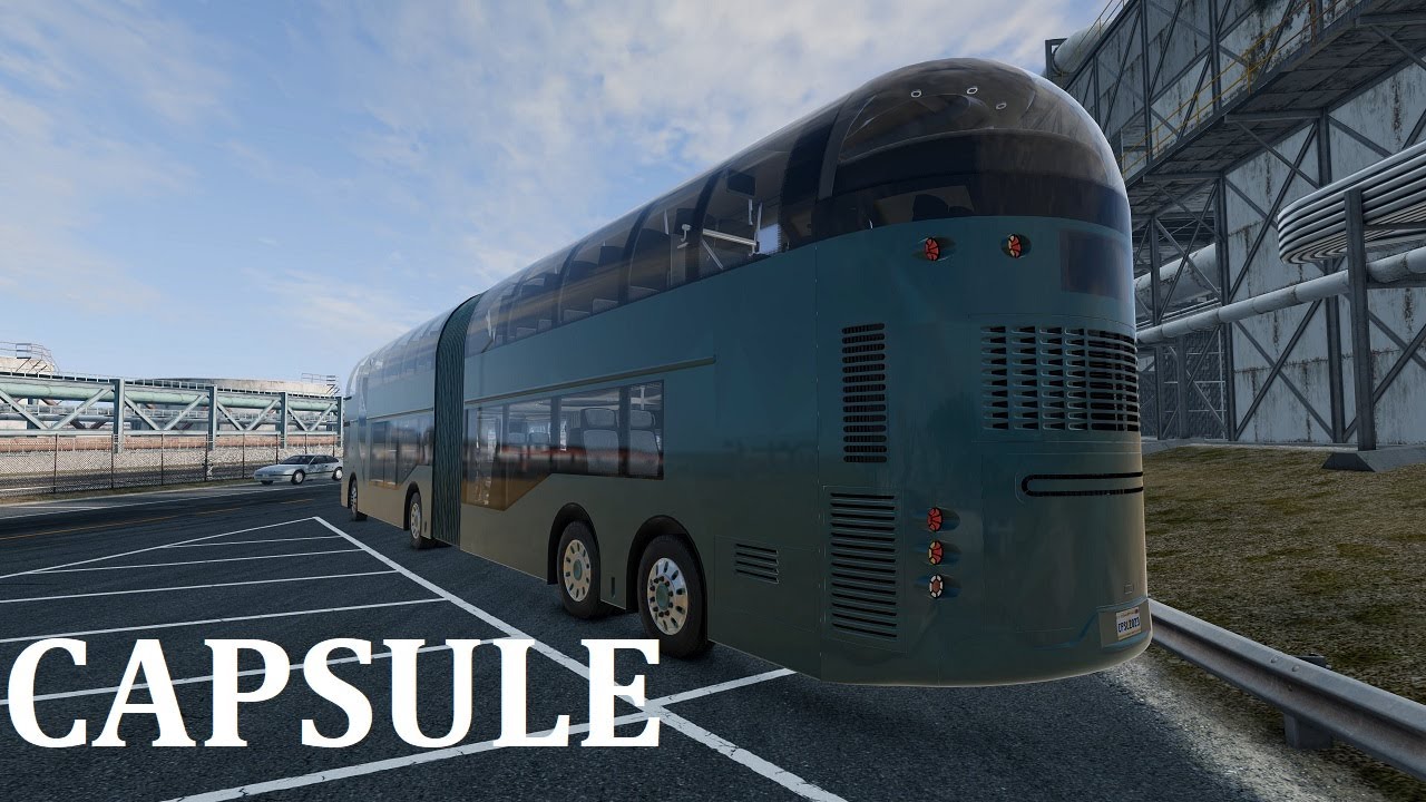 BeamnNG.drive (Mod) Freeroam: West Coast, USA - 2024 Capsule Gigatransit Electric