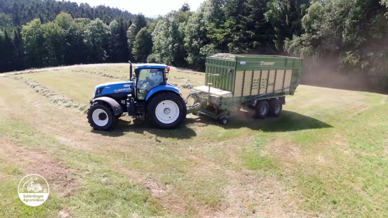 Gras silieren 2019 | 2x New Holland T7 | 2x Krone MX 320 GD | Grassilage