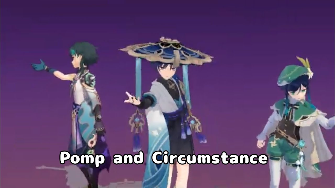 原神MMD/Genshin Impact】 威風堂々 / Pomp and Circumstance ➤ venti / xiao / Wanderer