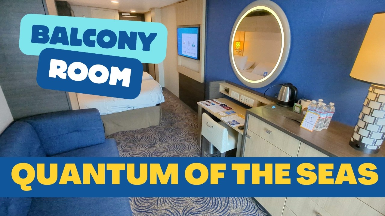 Quantum of the Seas - Balcony Cabin Room Tour - Ocean View Balcony Stateroom #cruiseship #travel