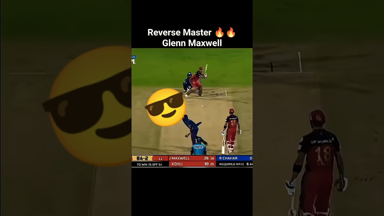 Glenn Maxwell Australian player reverse shot master #shorts