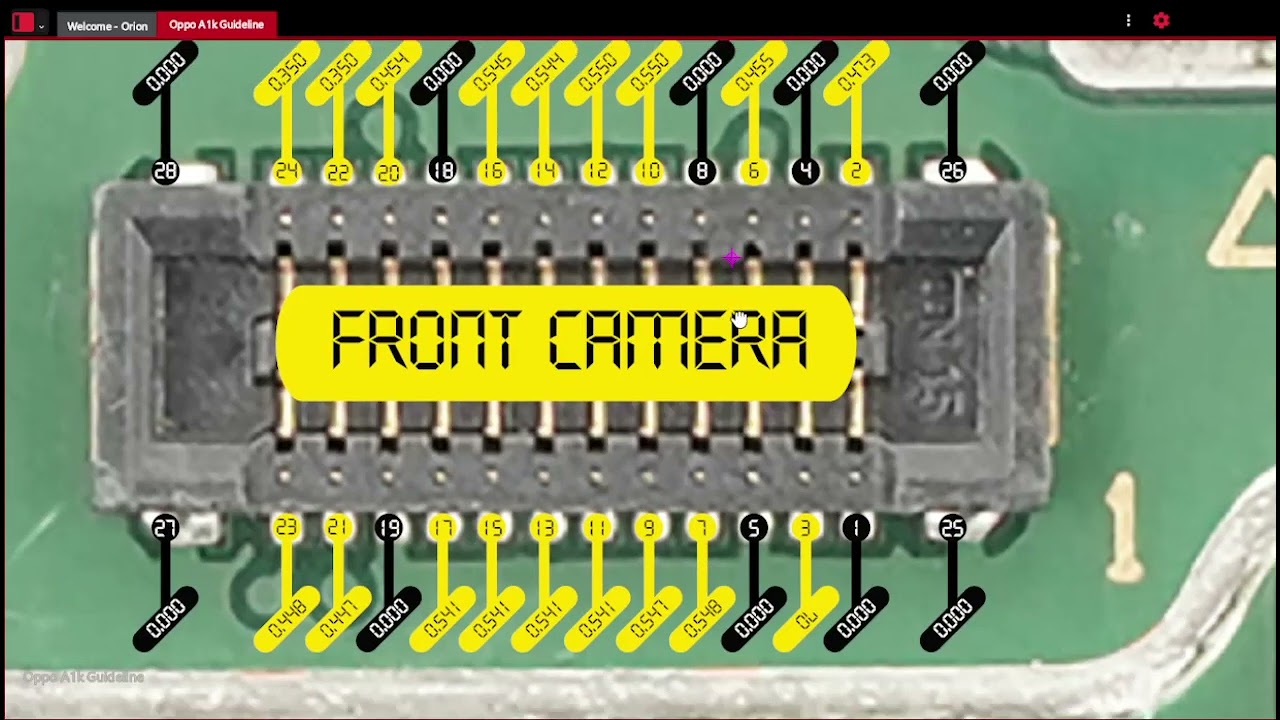 SKEMATIK OPPO A1K FULL HARDWARE SOLUTION BY ORION