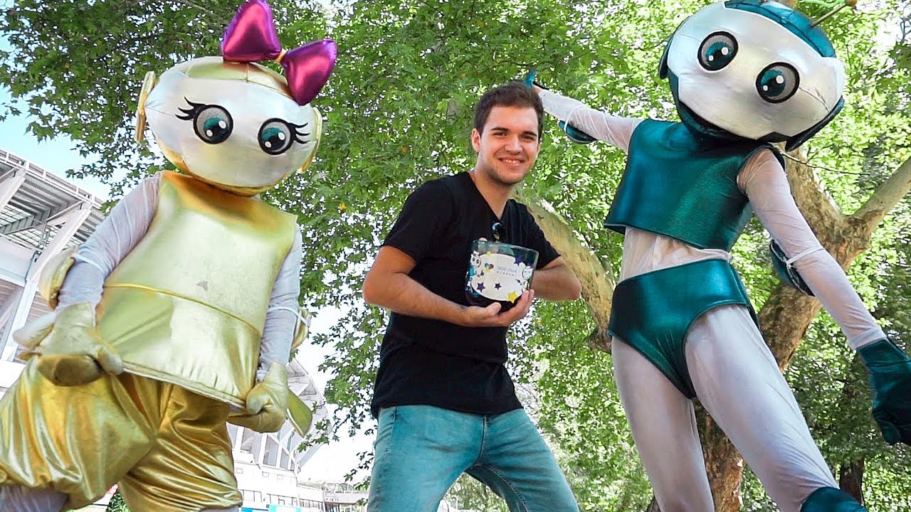 ПРЕДИЗВИК СО РОБОТИ ВО ПАРК!!