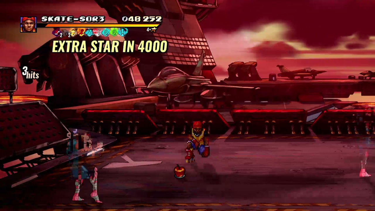 Streets of Rage 4 survival mode. Level 57 with skates