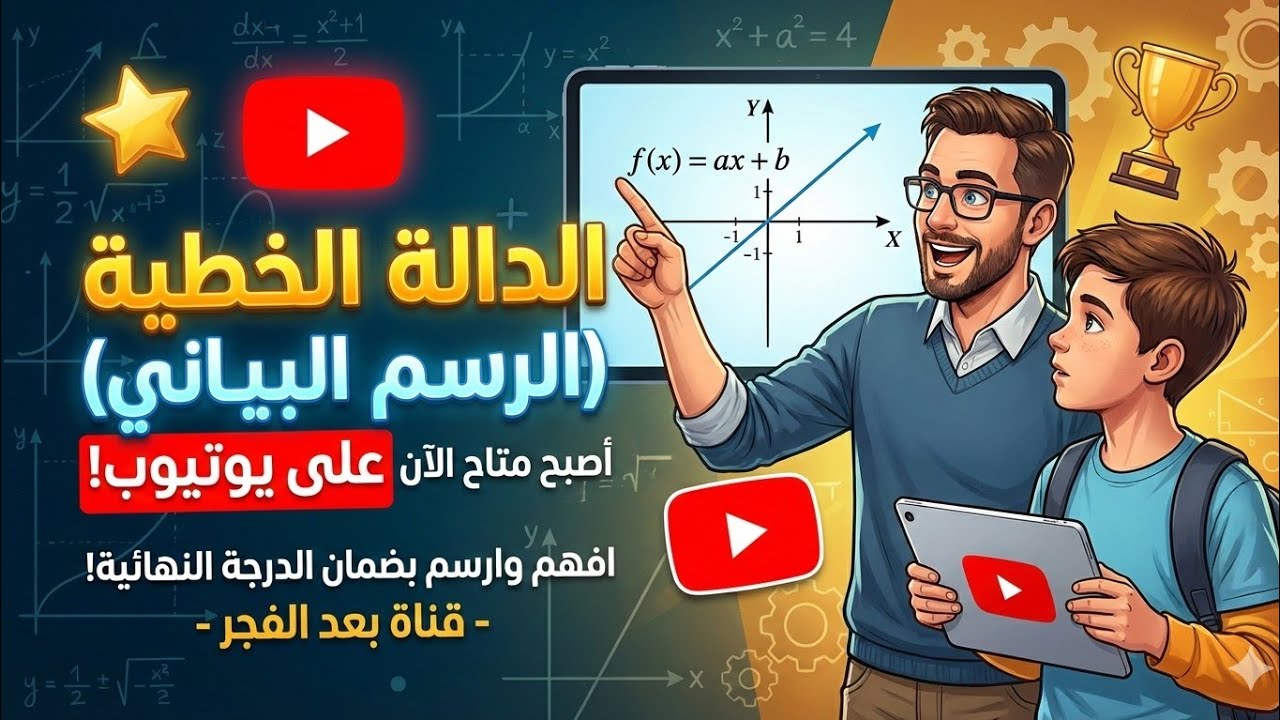 الدالة الخطية والدالة الثابتة | رياضيات تانية إعدادي 2026 | التمثيل البياني بكل سهولة