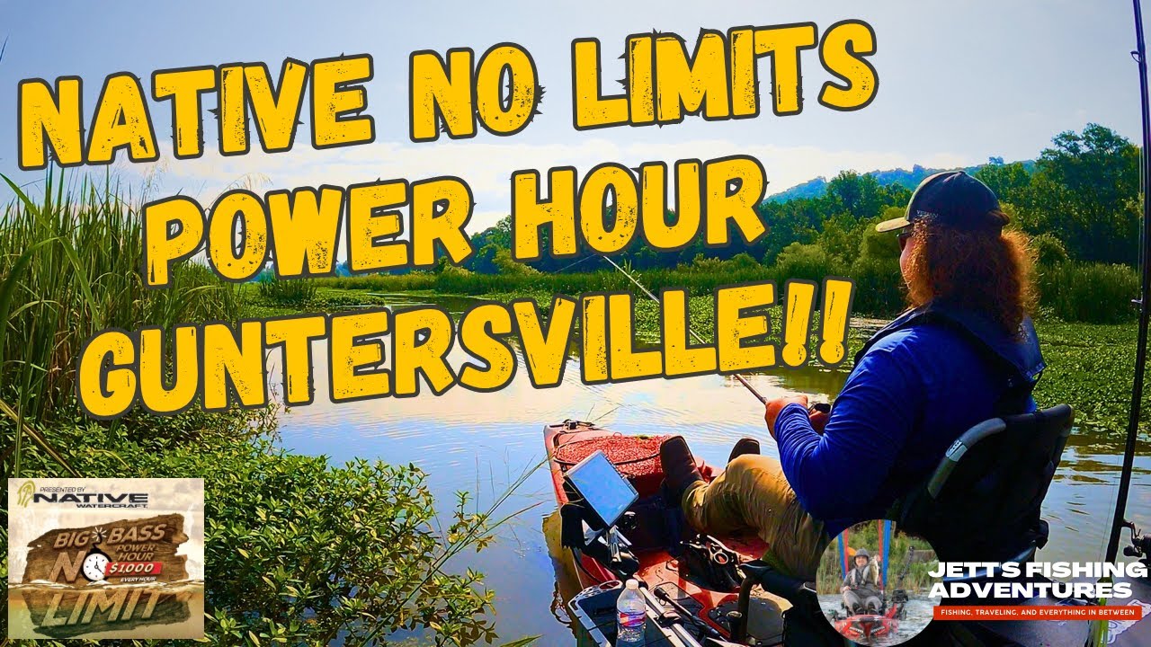 Native No Limits Power Hour On GuntersVille: Kayak Bass Fishing Tournament