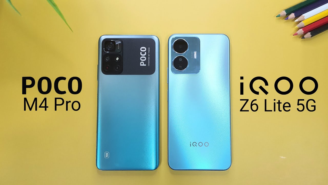 iQOO Z6 Lite 5G vs POCO M4 Pro 5G - Camera | Battery | Display and Performance!