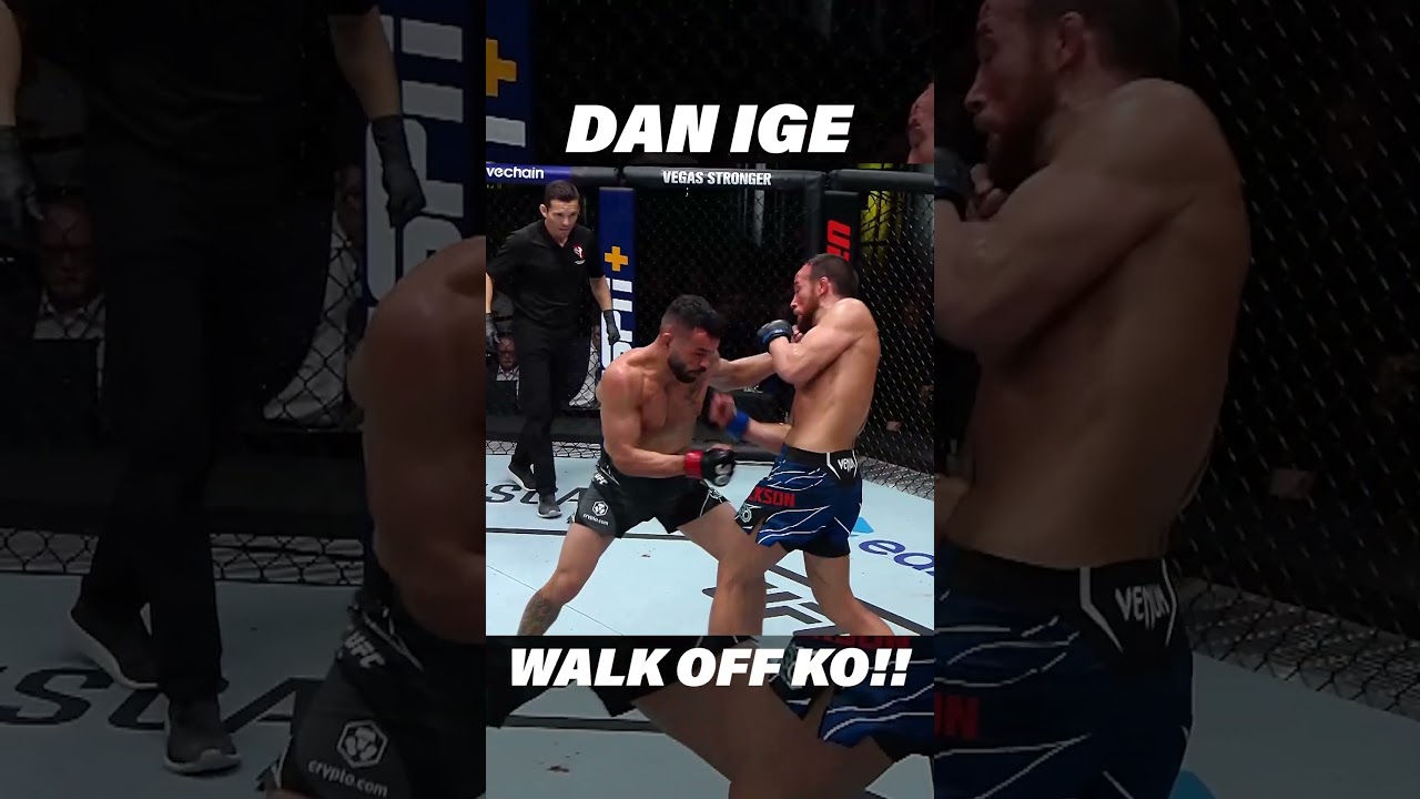 Dan Ige With the Walk Off Knockout!! #ufc #mma