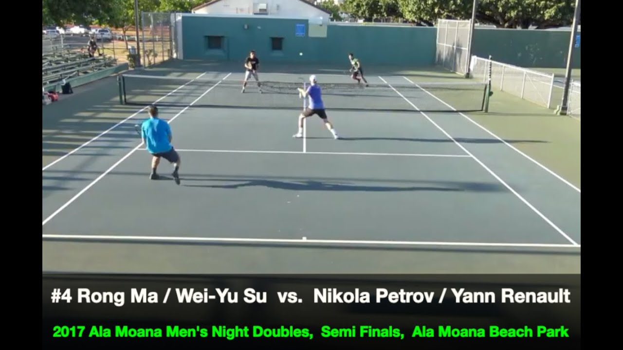 #4 Ma/Su v Petrov/Renault SF HLTS  - 2017 USTA Hawaii Pacific Men's Night Doubles