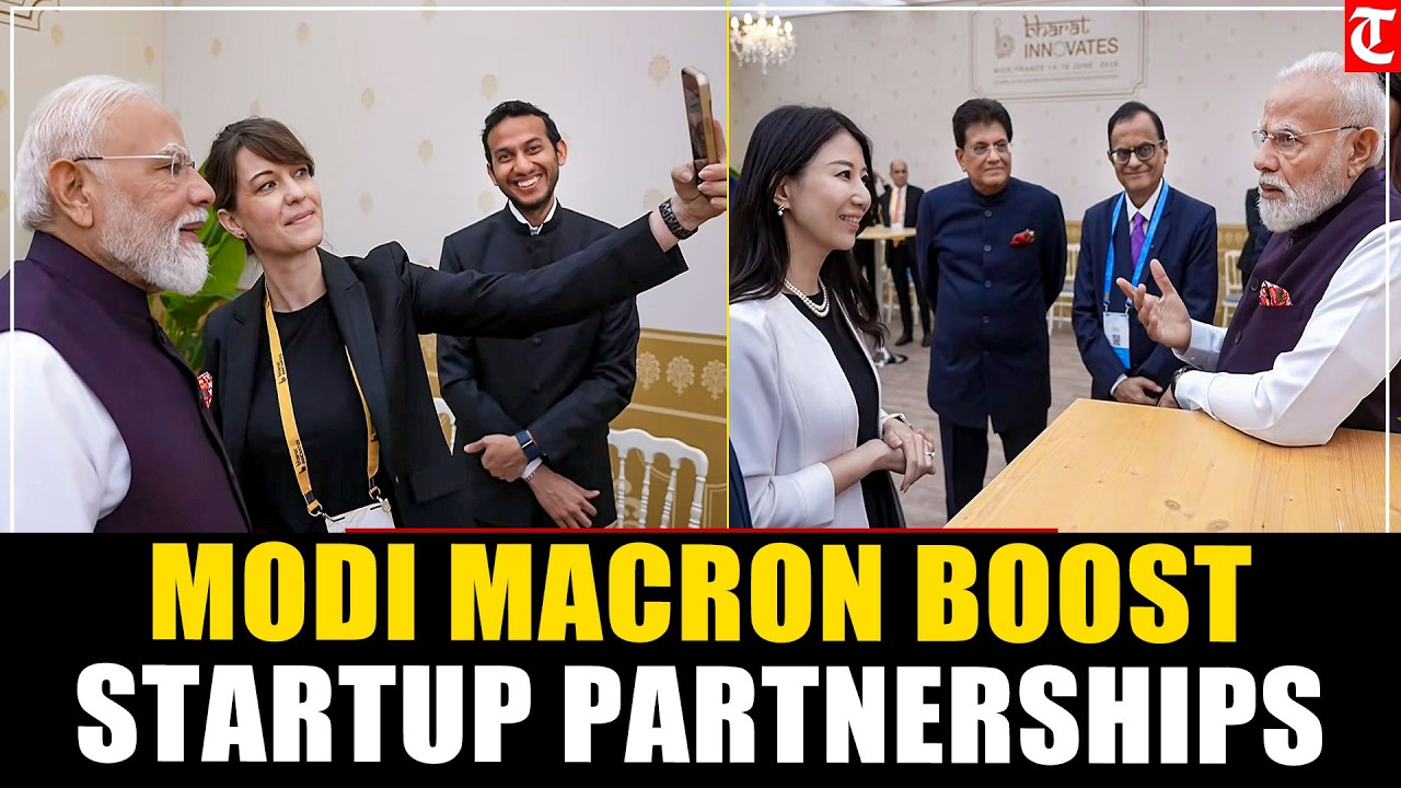PM Modi Meets Global Investors in France | Bharat Innovates Event with Macron