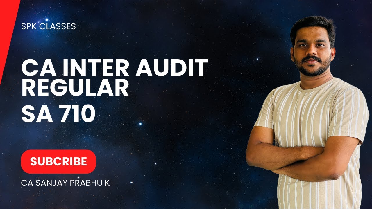 SA 710| CA INTER AUDIT REGULAR