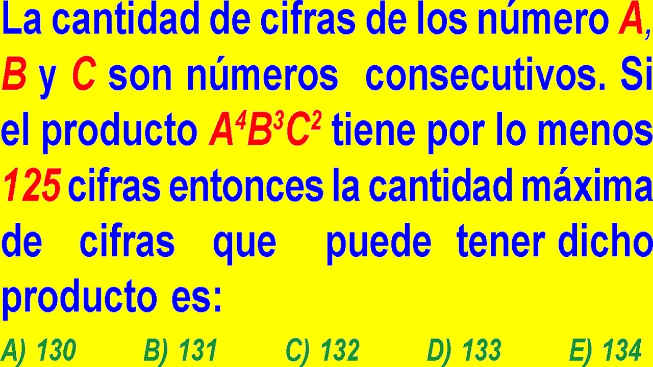 CANTIDAD MÁXIMA DE CIFRAS DE UN PRODUCTO - PROBLEMA RESUELTOS DE MULTIPLICACIÓN