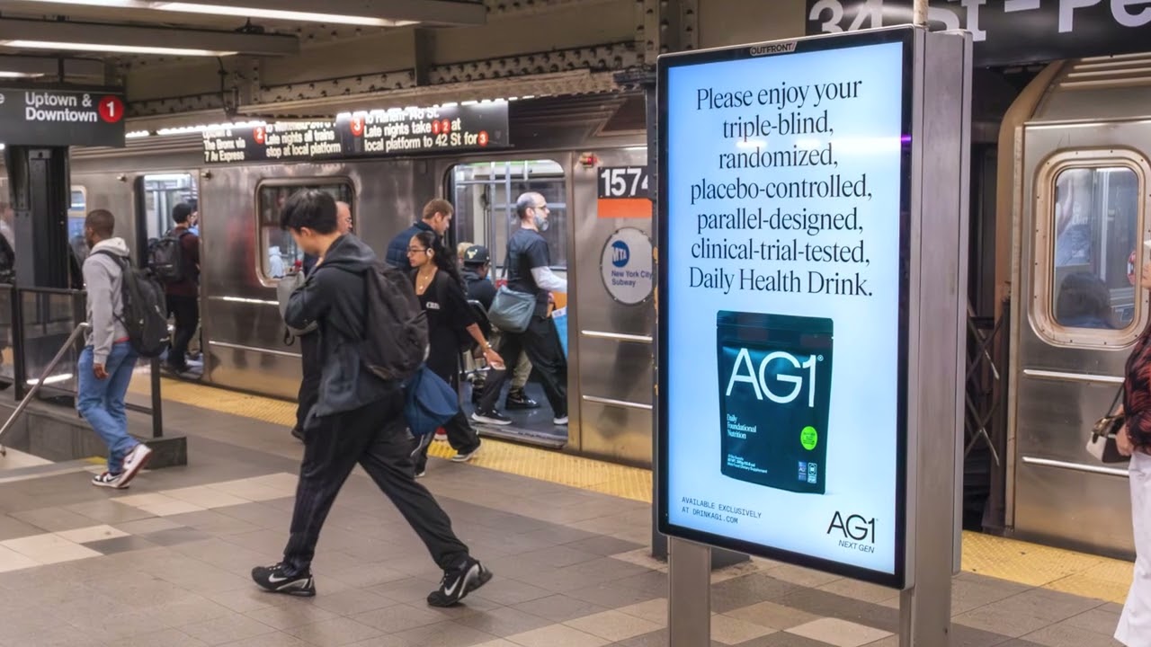 OUTFRONT New York | AG1 Dominates New York While Filling Gaps in Nutrition