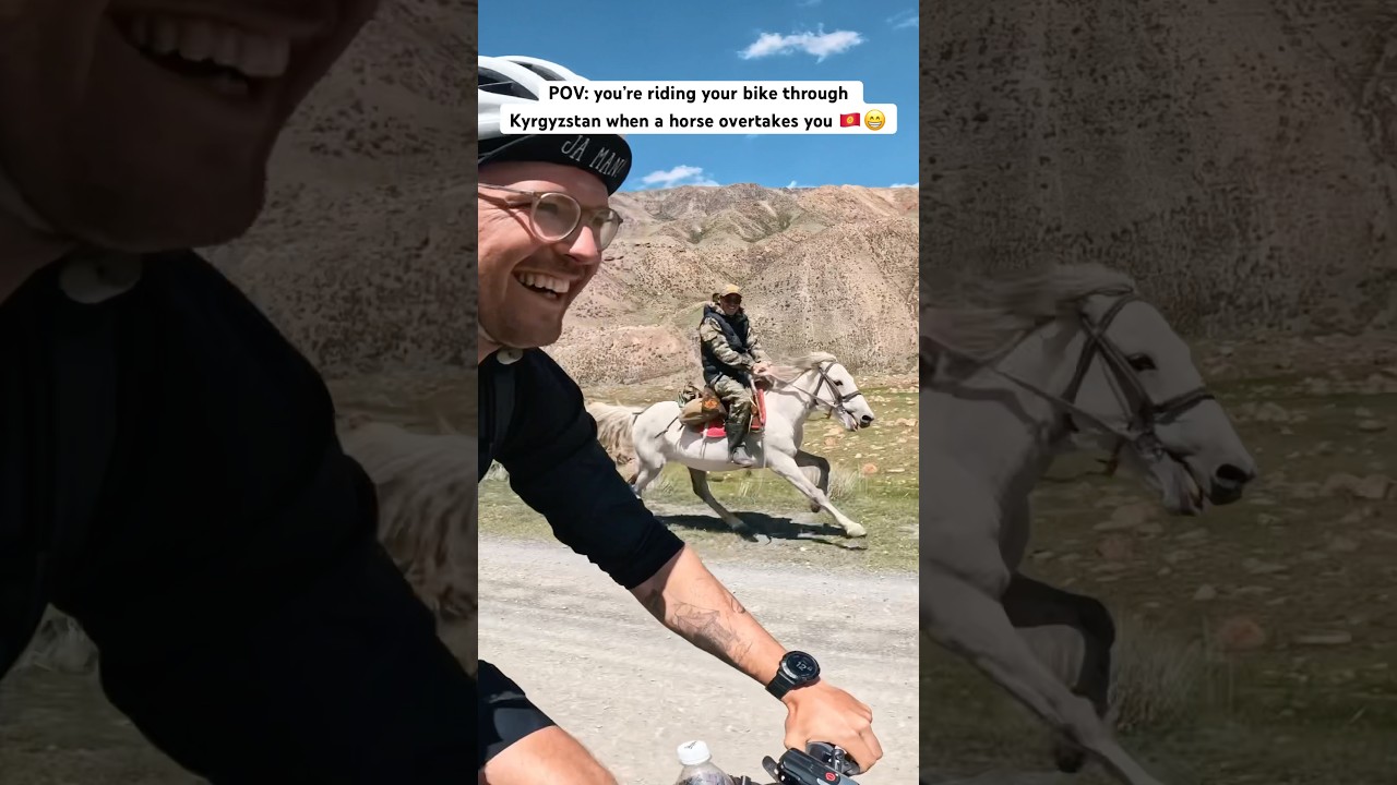POV: riding your bike through Kyrgyzstan 🇰🇬 #bikepacking #cycling
