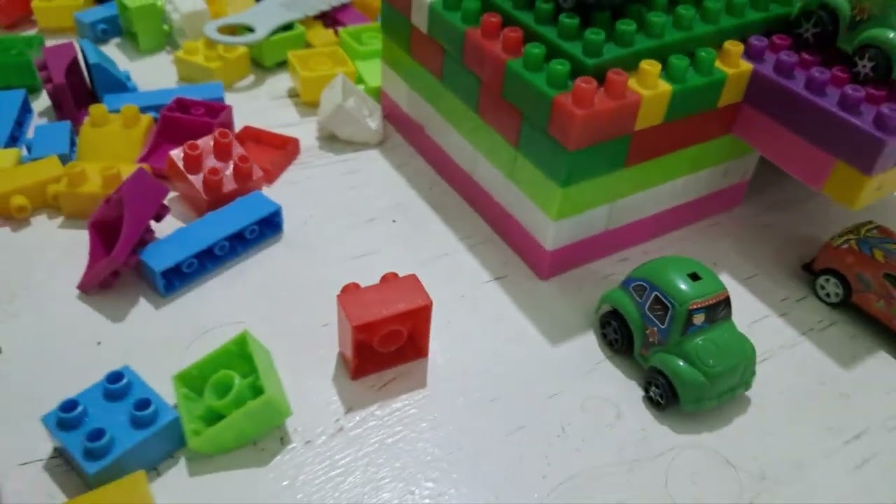Asmr diy hous car 🚗 ♥️  👍 bluinding blocks 