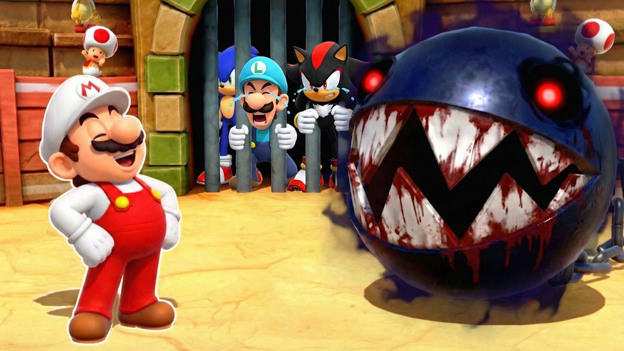 【スーパーマリオパーティ】 任天堂Vsセガ！マリオ＆ルイージが音速のソニック＆シャドウと激突 (たつじん)