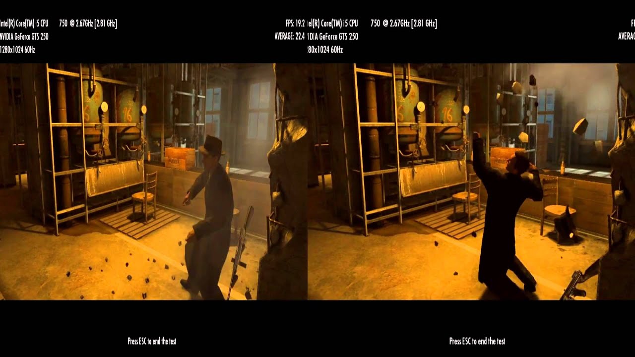 mafiaII physx Comparison mode
