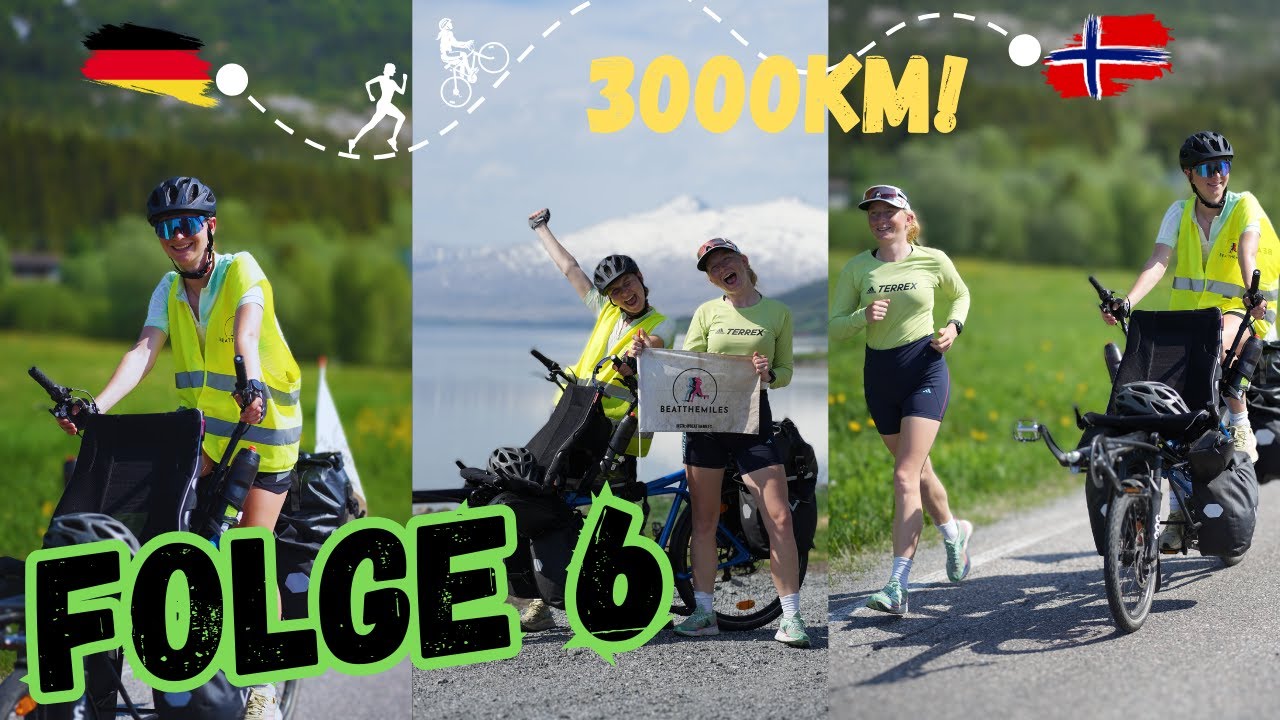 KNIESCHMERZEN & ELCHE 🥲🫎⎮3000km zum Nordkap 🇳🇴 ⎮Run & Bikepacking 🏃‍♀️🚴‍♀️ #Folge6⎮beatthemiles