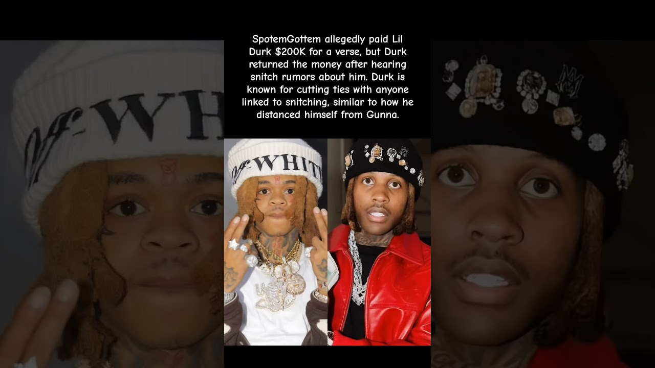 Lil Durk Returned $200K to SpotemGottem After Hearing Rumors! #lildurk #shorts #viralvideo