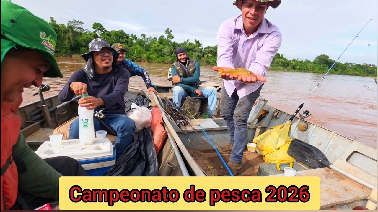 Campeonato de pesca jamais visto na face da terra .