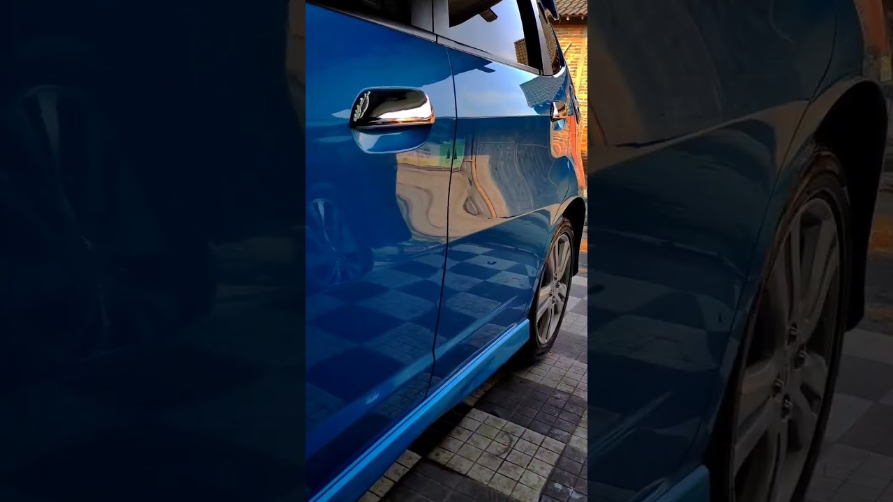 2 layers nano ceramic coating on honda jazz#polishgallery #polishing #polish #nanoceramic #coating