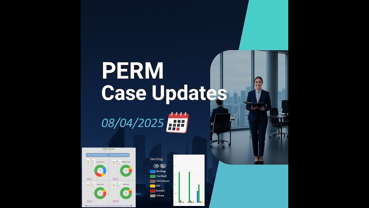 PERM Case Updates (August 04, 2025) - Daily updates and Monthly backlog