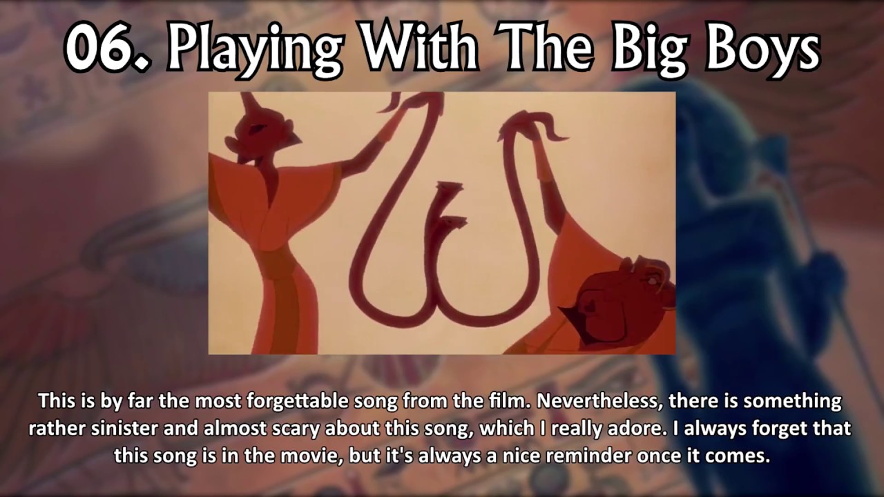 The Prince of Egypt | SONG RANKING