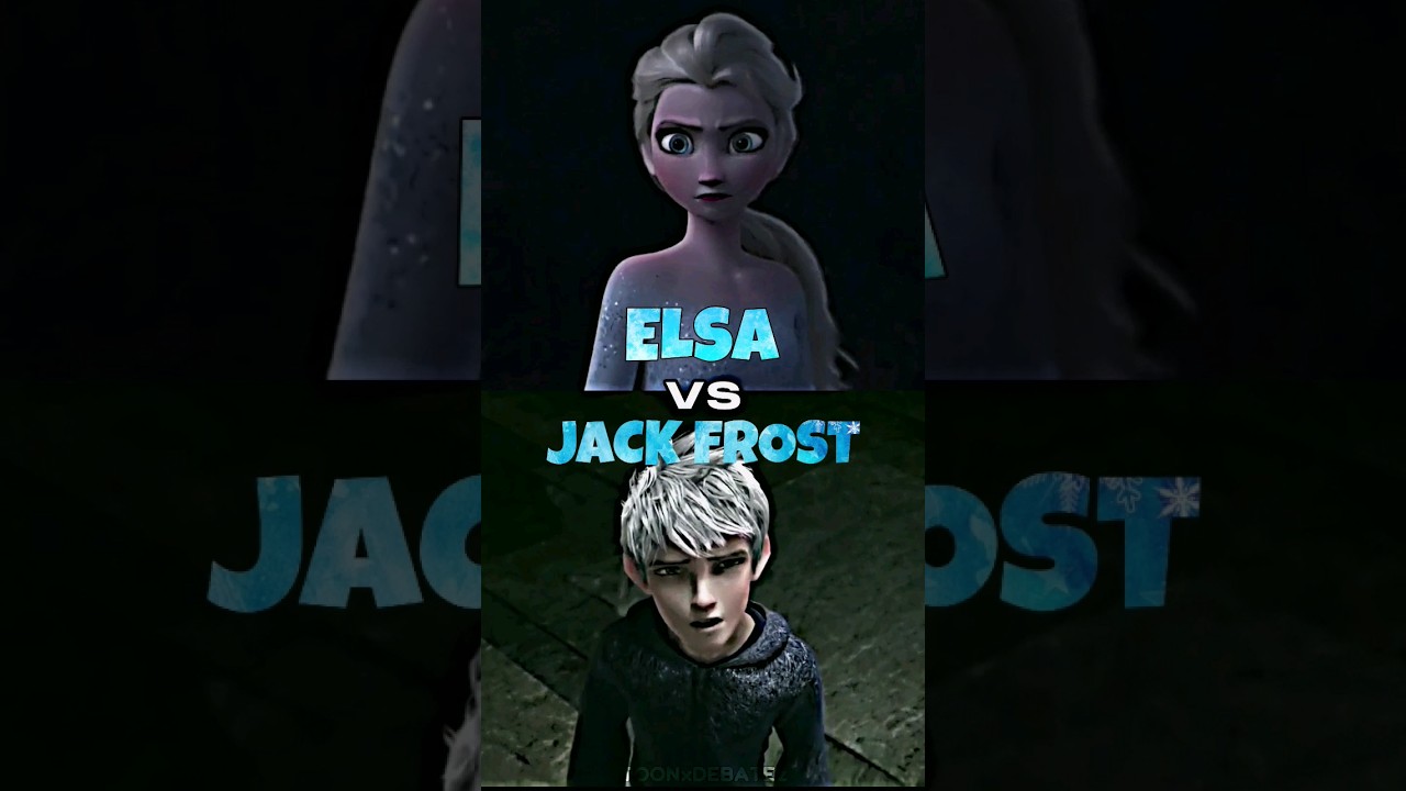 ELSA vs JAKE FROST?🤔#shorts #frozen #dreamworks #disney #riseoftheguardians #debate