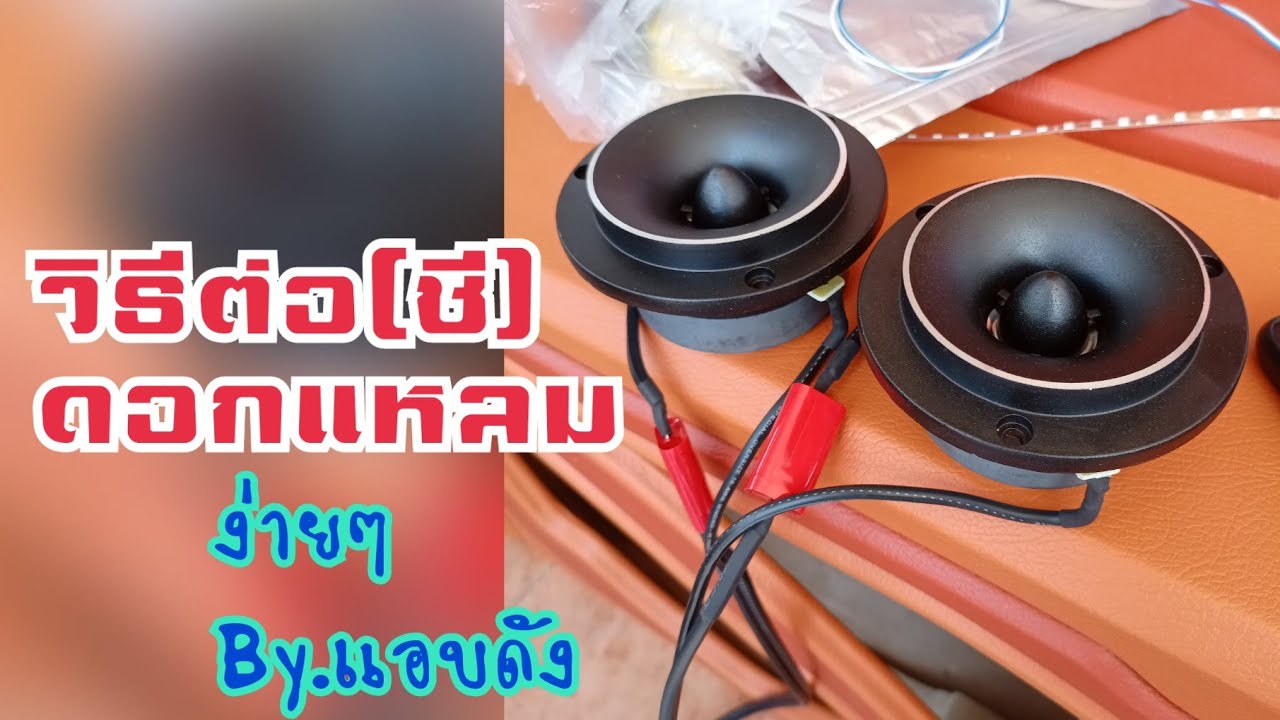 วิธีต่อ C ดอกแหลมเข้ากับสายลำโพง