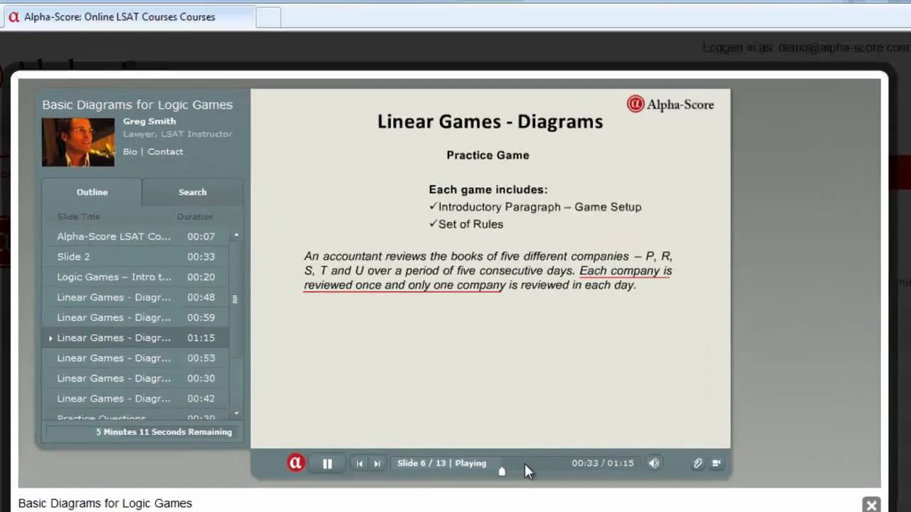 LSAT Online Prep Course Demo