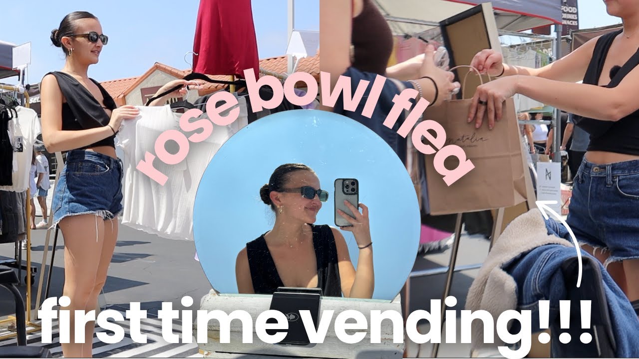 finishing inventory + vending at the rose bowl flea for the first time!!! | STUDIO VLOG 105